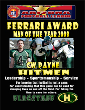 Ferrari Award CW Payne Flagstaff Hitmen 2008
