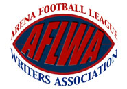 S&E Writer, Kevin Pakos is a member of the Arena Football League Writers Association